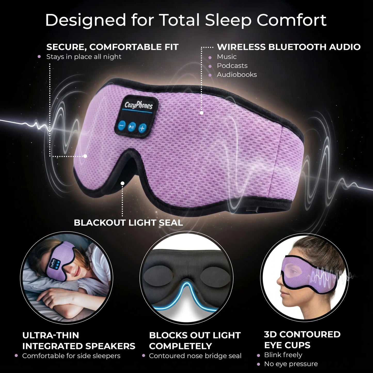 Wireless Bluetooth Eye Mask