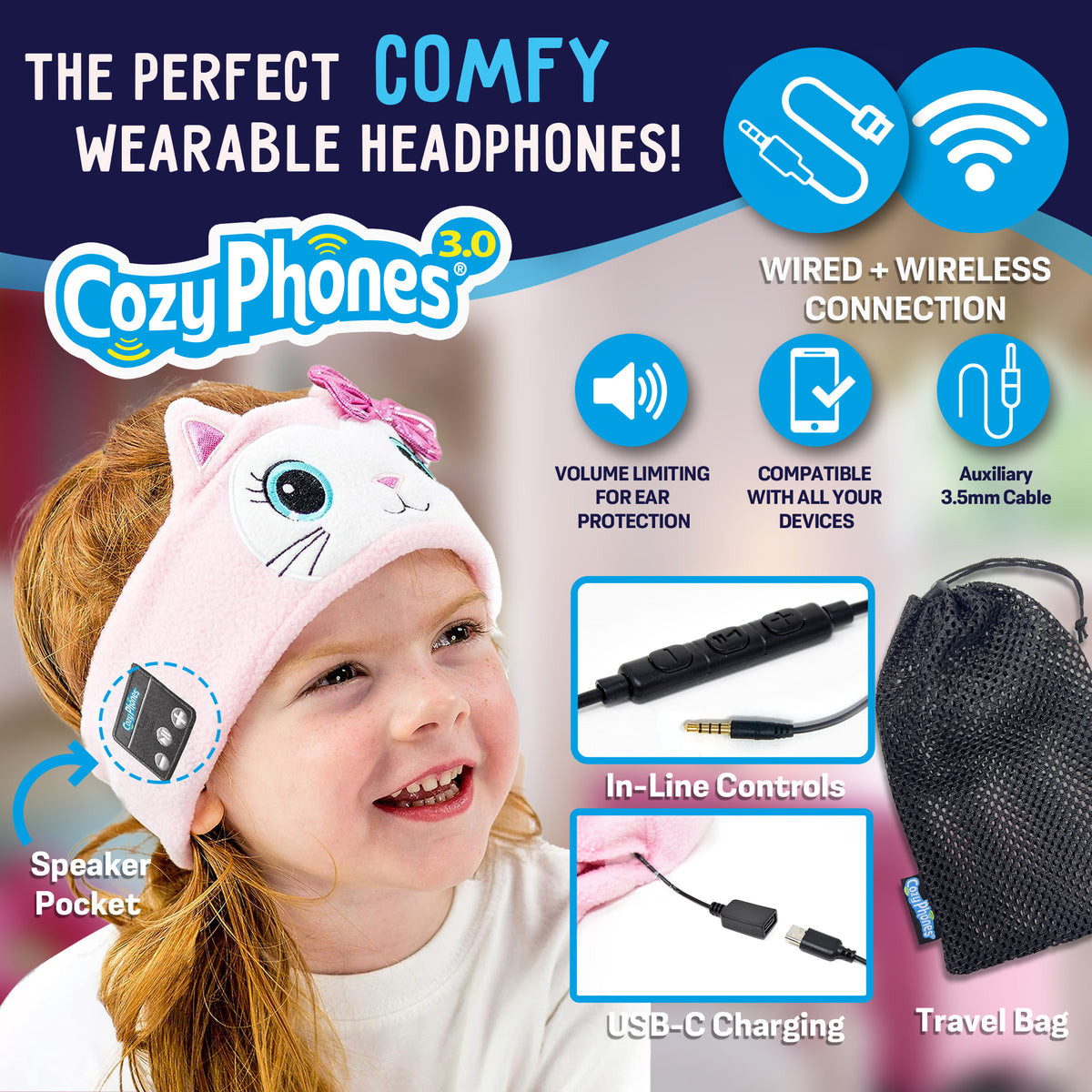 CozyPhones 3.0 Kitty case of 12